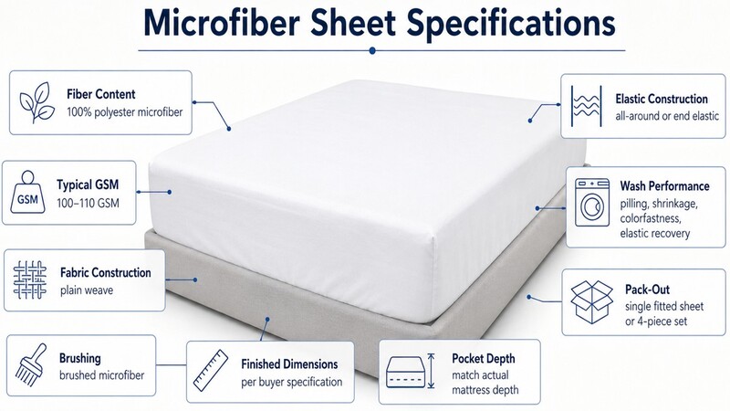 Microfiber Sheet Specifications for Bulk Sourcing