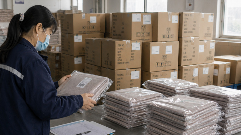 Bedding packaging quality inspection