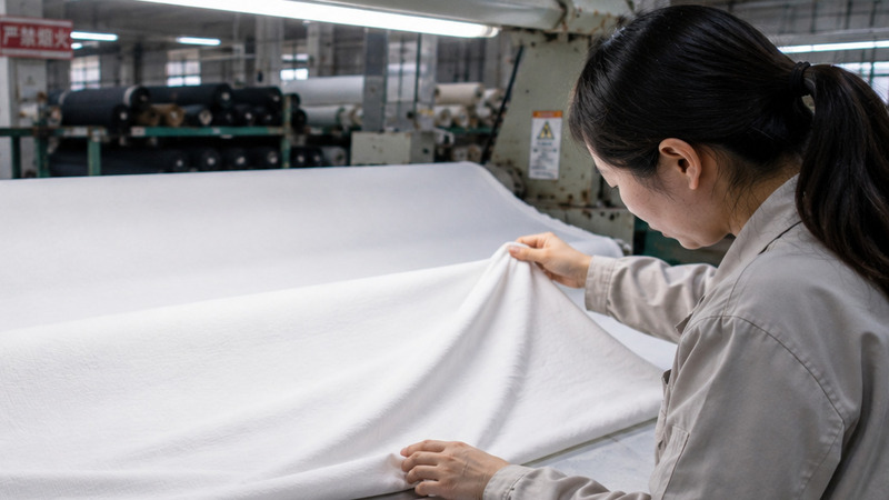 Bulk bedding fabric inspection