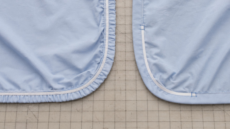 All-around vs. corner elastic on fitted sheets