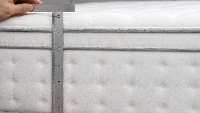 Measuring mattress height