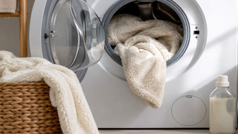 Sherpa blanket washing