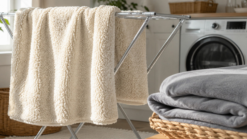 Sherpa blanket air drying