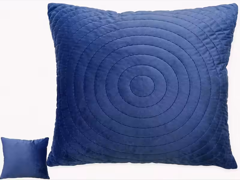 blue square throw pillow