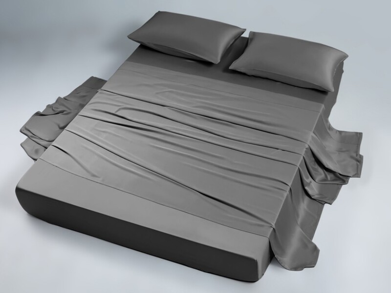 Fitted Sheet in Charcoal Grey